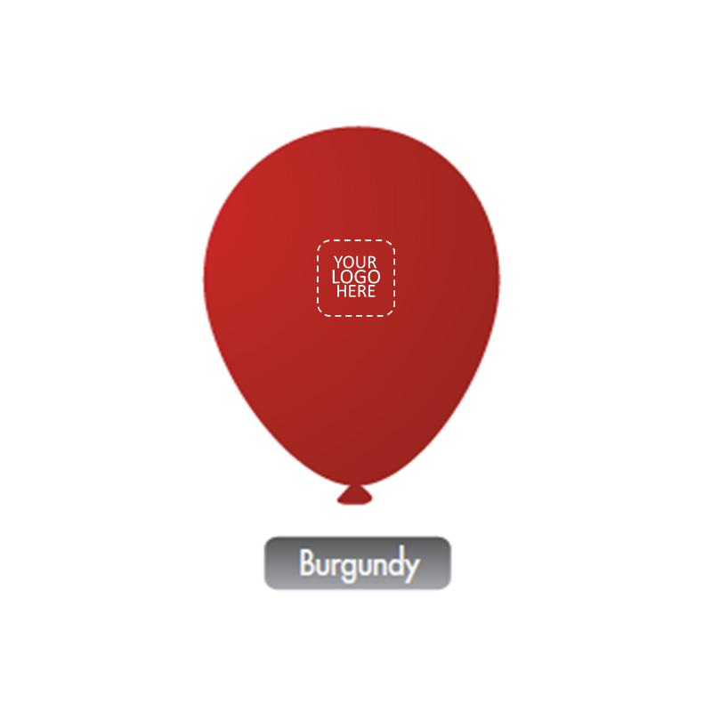 Standard Balloons - Burgundy with Logo